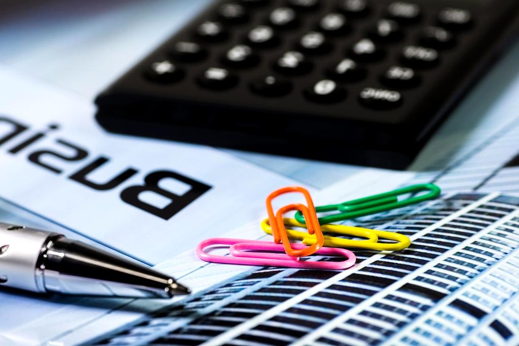 Online calculator app on laptop screen